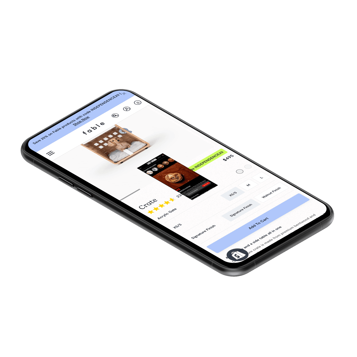 Fable mobile storefront